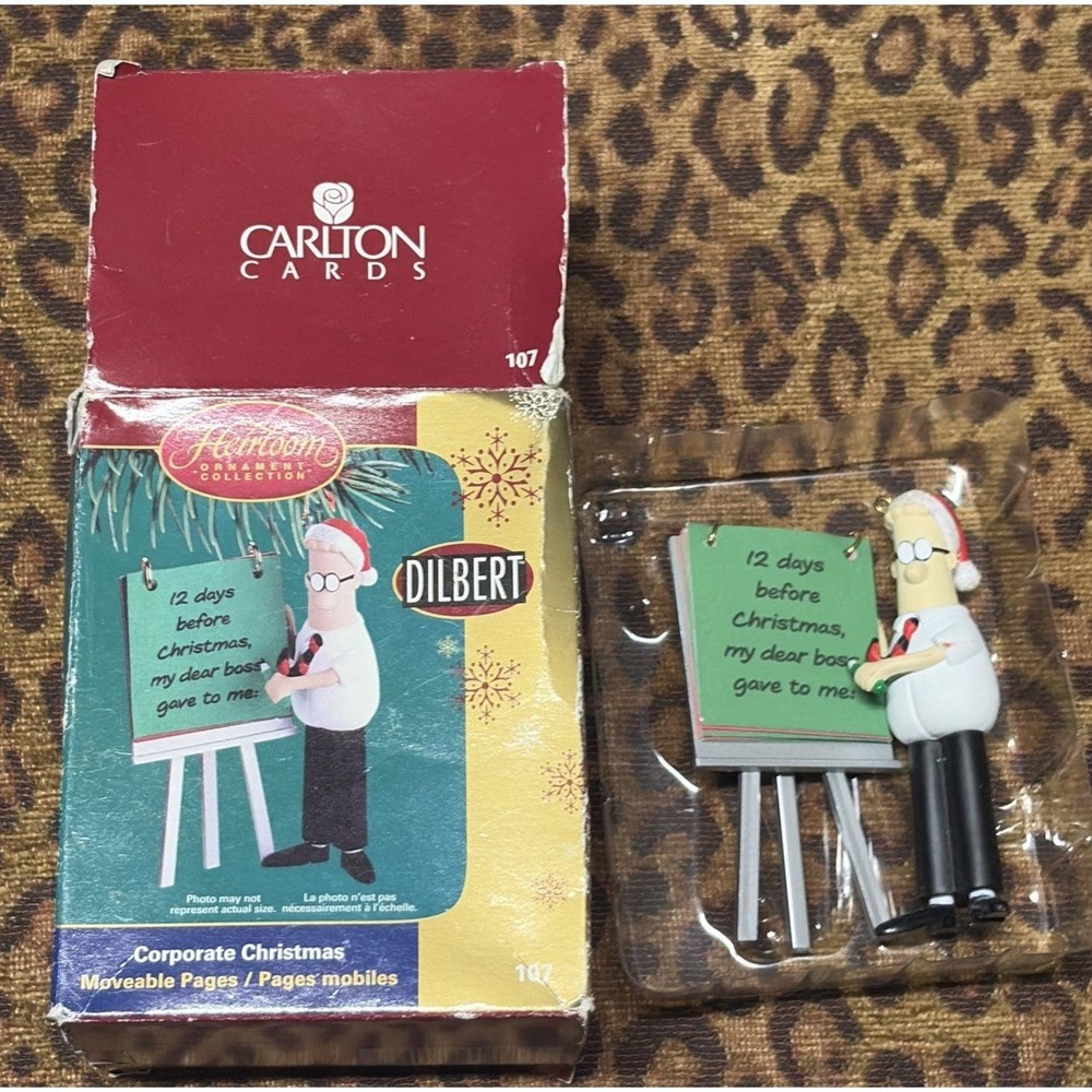 Carlton Cards/Am Greeting #107 2005 Dilbert Corporate Christmas‎ Ornament In Box